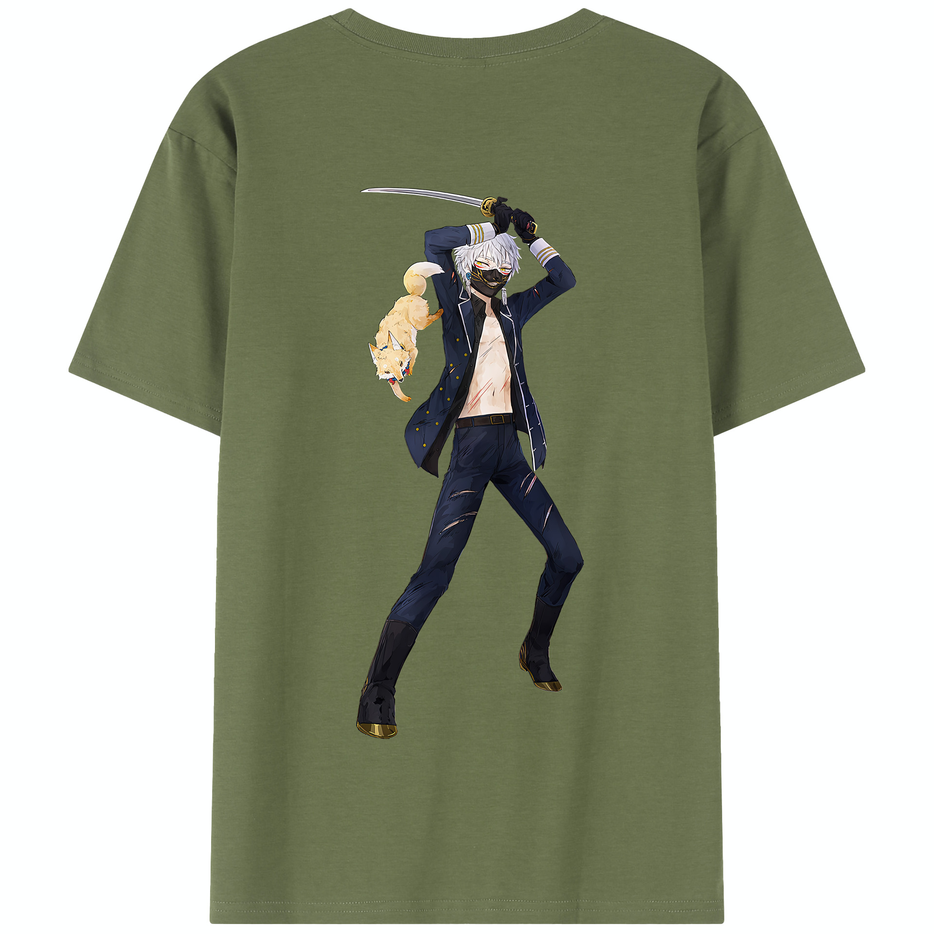 （画像用） 刀剣乱舞 Touken Ranbu 綿100％半袖Tシャツ（背面プリント）
